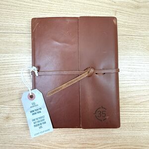 RUSTICO Journal Writer's Log Lined Rustic Leather 7x9 Ren Faire 192 pages NEW